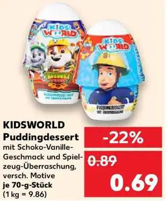 Kaufland KIDSWORLD Puddingdessert Angebot