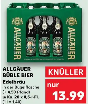 Kaufland ALLGÄUER BÜBLE BIER Edelbräu Angebot