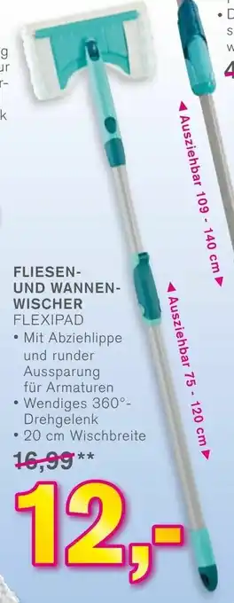 KODi Fliesen Und Wannenwischer Flexipad Angebot