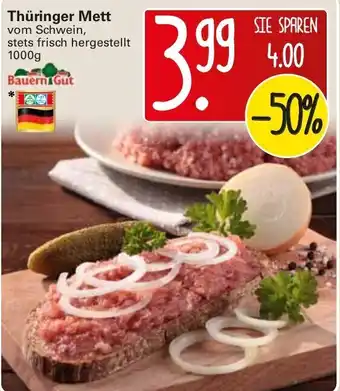 WEZ Bauern Gut Thüringer Mett 1000g Angebot