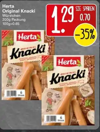 WEZ Herta Original Knacki 200g Angebot