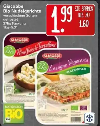 WEZ Giacobbe Bio Nudelgerichte 375g Angebot