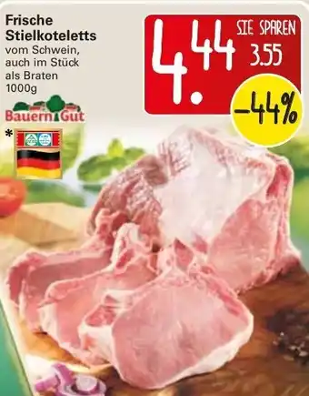 WEZ Bauern Gut Frische Stielkoteletts 1000g Angebot