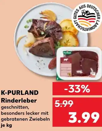 Kaufland K-PURLAND Rinderleber Angebot