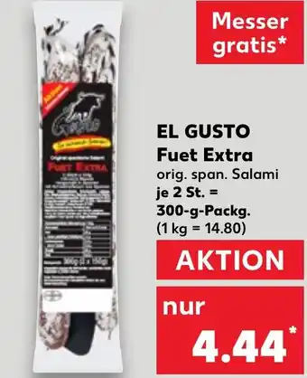 Kaufland EL GUSTO Fuet Extra Angebot