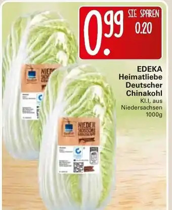 WEZ Edeka Heimatliebe Deutscher Chinakohl 1000g Angebot