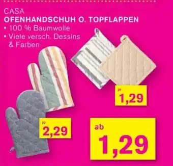 KODi CASA OFENHANDSCHUH O. TOPFLAPPEN Angebot