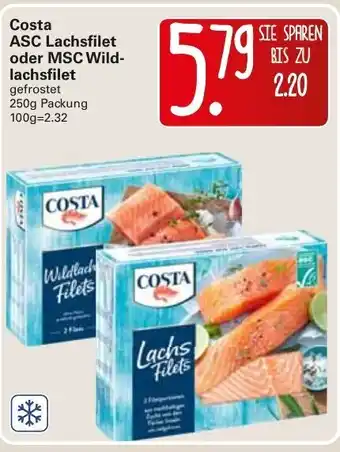 WEZ Costa ASC Lachsfilets oder MSC Wildlachsfilet 250g Angebot