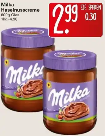 WEZ Milka Haselnusscreme 600g Angebot