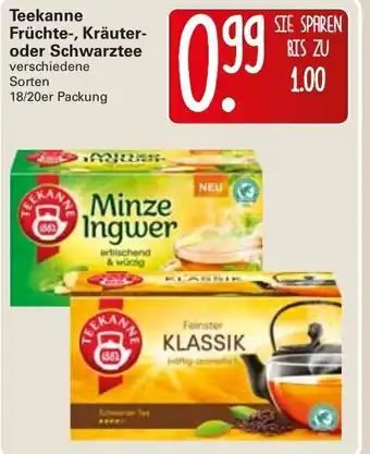 WEZ Teekanne Früchte, Kräuter oder Schwarztee Angebot