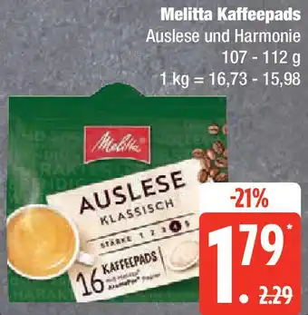 Edeka Melitta Kaffeepads Angebot