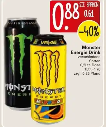 WEZ Monster Energie Drink 0,5L Angebot