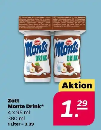 NETTO Zott monte drink Angebot