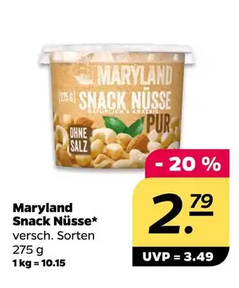 NETTO Maryland snack nüsse Angebot