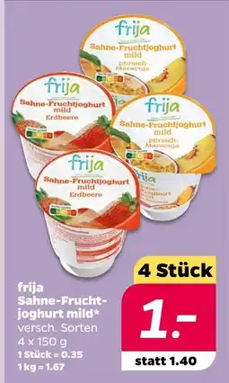 NETTO Frija sahne-fruchtjoghurt mild Angebot