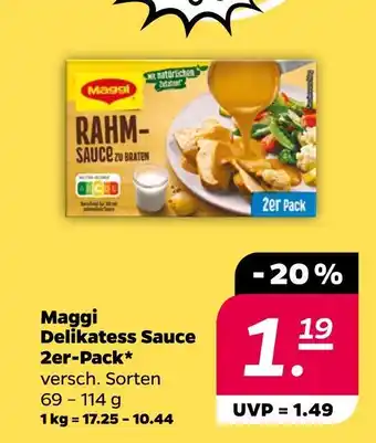 NETTO Maggi delikatess sauce 2er-pack Angebot