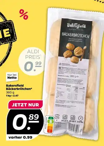 NETTO Bakersfield bäckerbrötchen Angebot