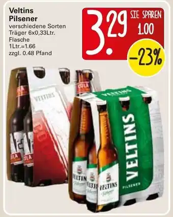 WEZ Veltins Pilsener 6x0,33L Angebot