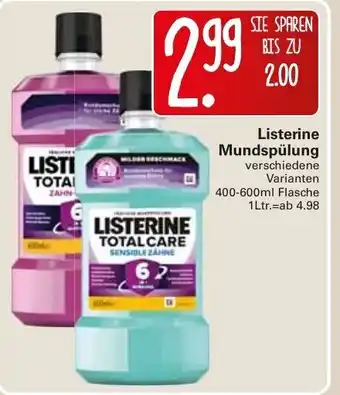 WEZ Listerine Mundspülung 400-600ml Angebot