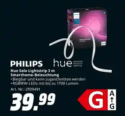 MediaMarkt Philips hue solo lightstrip 3 m smarthome-beleuchtung Angebot