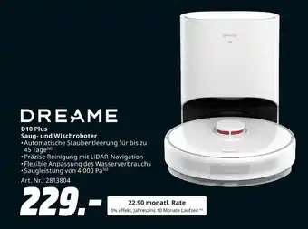 MediaMarkt Dreame d10 plus saug- und wischroboter Angebot