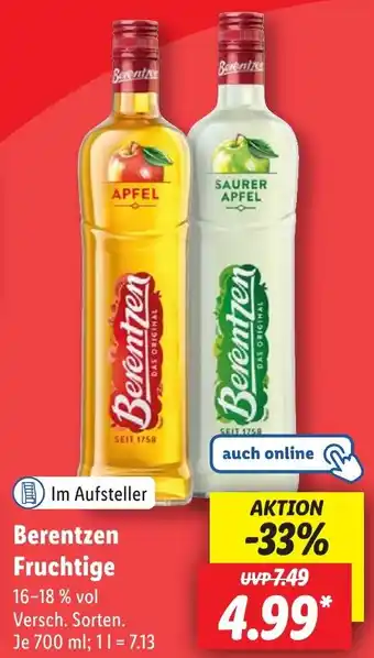 Lidl Berentzen Fruchtige Angebot