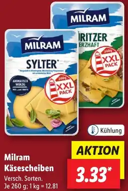 Lidl Milram Käsescheiben Angebot