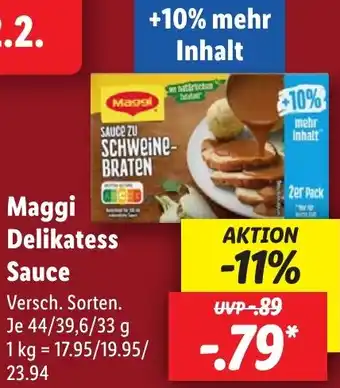 Lidl Maggi Delikatess Sauce Angebot