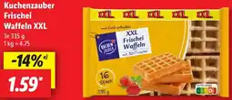 Lidl Kuchenzauber Frischei Waffeln XXL Angebot