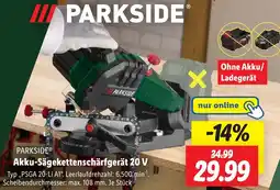 Lidl PARKSIDE Akku-Sägekettenschärfgerät 20 V Angebot