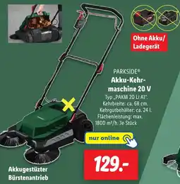 Lidl PARKSIDE Akku-Kehrmaschine 20 V Angebot