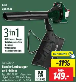 Lidl PARKSIDE Benzin-Laubsauger und -bläser Angebot