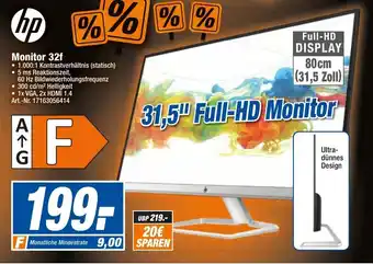 expert Techno Land HP Monitor 32f Angebot