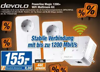 expert Techno Land Devolo Powerline Magic 1200+WiFi Multiroom Kit Angebot