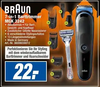 expert Techno Land Braun 7in1 Barttrimmer MGK 3242 Angebot