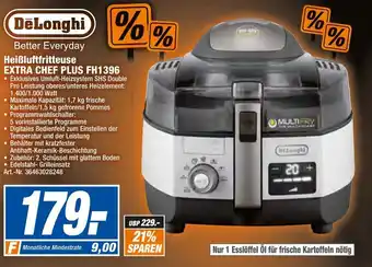 expert Techno Land DeLonghi Heißluftfritteuse Extra Chef Plus FH1396 Angebot