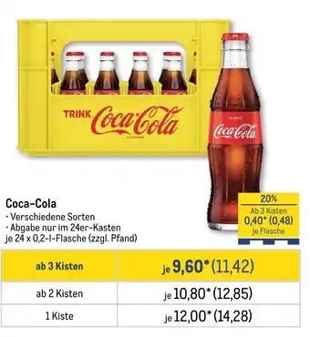 METRO Coca-Cola Angebot