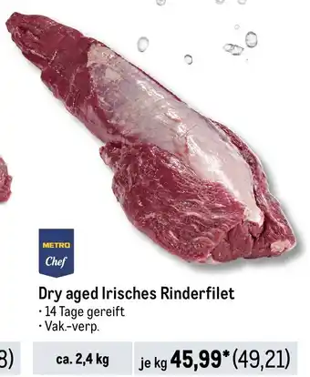 METRO METRO Chef Dry aged Irisches Rinderfilet Angebot