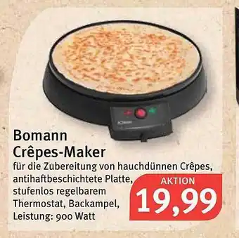 Feneberg Bomann Crêpes Maker Angebot