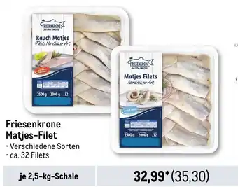 METRO Friesenkrone Matjes-Filet Angebot