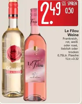 WEZ Le Filou Weine 0,75L Angebot