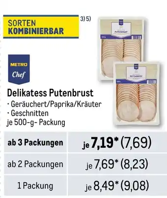 METRO METRO Chef Delikatess Putenbrust Angebot