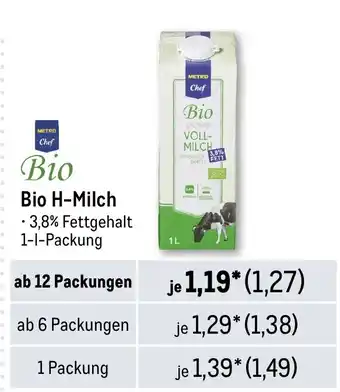 METRO METRO Chef Bio H-Milch Angebot