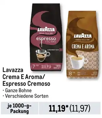 METRO Lavazza Crema E Aroma/ Espresso Cremoso Angebot