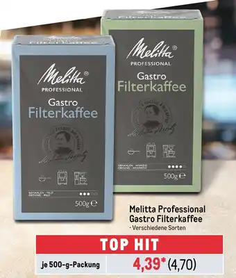 METRO Melitta Professional Gastro Filterkaffee Angebot