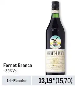 METRO Fernet Branca Angebot