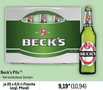 METRO Beck's Pils Angebot