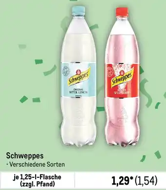 METRO Schweppes ⚫ Verschiedene Sorten Angebot