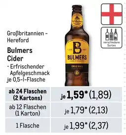 METRO Bulmers Cider Angebot