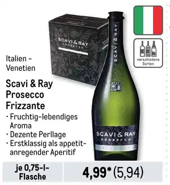 METRO Scavi & Ray Prosecco Frizzante Angebot